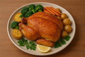 ۵ مرحله تا طلایی‌ترین و تردترین پوست مرغ در خانه